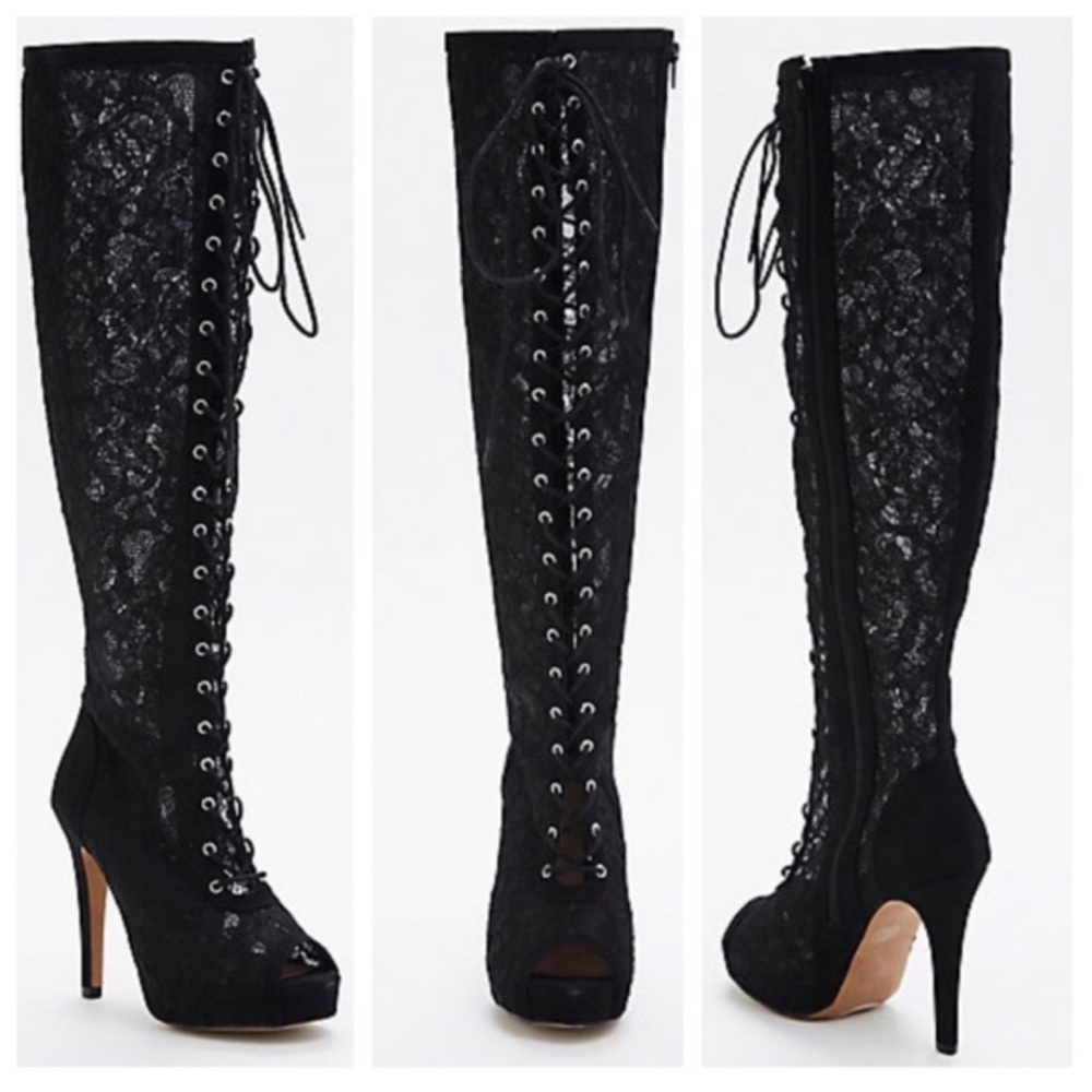 Torrid Lace Tall Boots